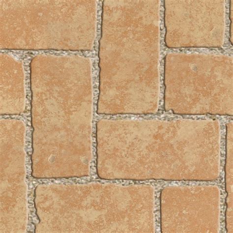 Cotto Paving Herringbone Outdoor Texture Seamless