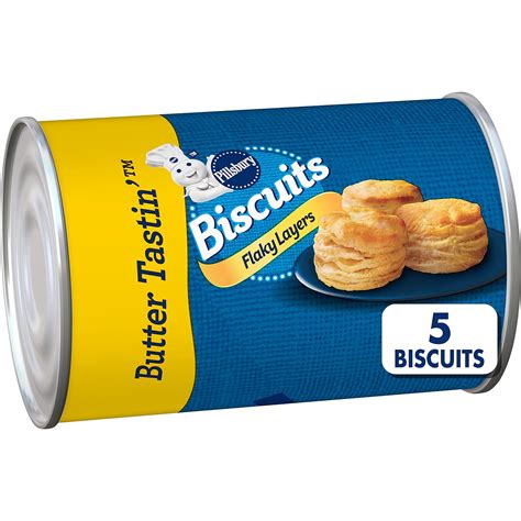 Pillsbury Flaky Layers Biscuits Butter Tastin Canned Biscuits 5 Ct 6 Oz