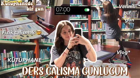 KÜTÜPHANEDE DERS CALİSMAK DERS CALİSMA GÜNLÜGÜM 3 Verimli bir