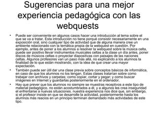 Introducción a las WebQuests PPT