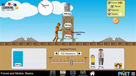 Wcln Physics Phet Forces And Motion Intro 3 Youtube