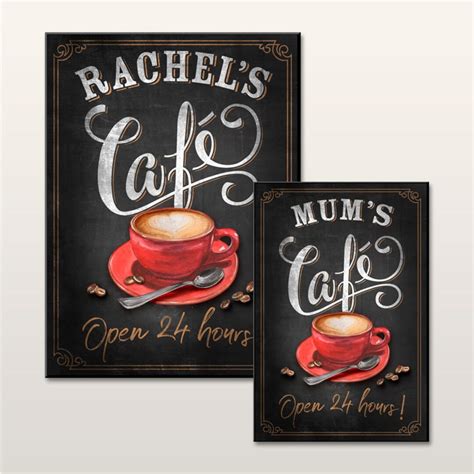 Personalised Cafe & Kitchen Sign/wall Plaque - Etsy