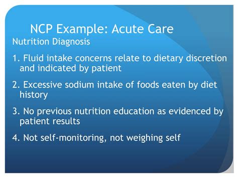 Ppt Nutrition Care Process Powerpoint Presentation Free Download