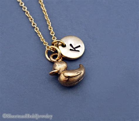 Rubber Duck Necklace Baby Duck Gold Rubber Duck Toy Duck - Etsy