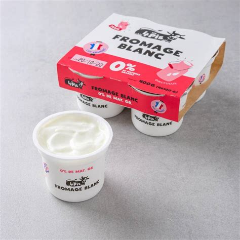 Le Fromage blanc frais 0 100g x4 mon marché fr