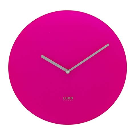 Punchy Neon Pink Clock Discover The Lund London Neon Wall Clock Pink At Amara Pink Clocks