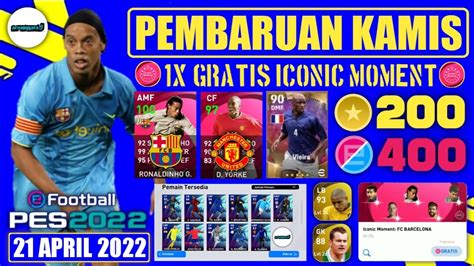 Pembaruan Kamis April Gratis Iconic Moment Barcelona Legend