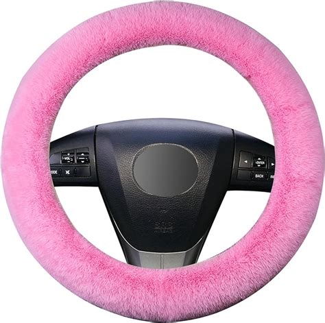 Amazon Ziciner Car Fuzzy Steering Wheel Cover Inch Soft Wool