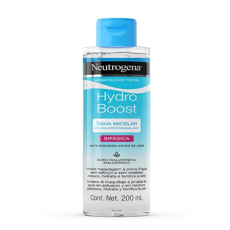 Água Micelar Demaquilante Neutrogena Hydro Boost Bifásica 200ml Pague