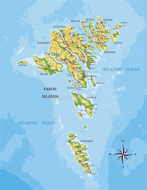 Faroe Islands Satellite Map