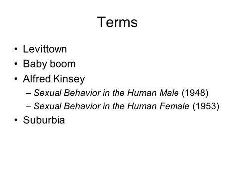 Human Sexuality Alfred Kinsey Research