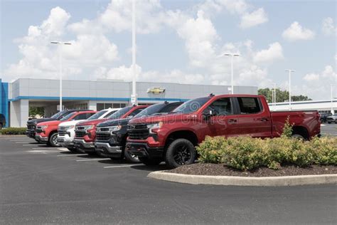 Chevrolet Silverado Display At A Dealership Chevy Offers The