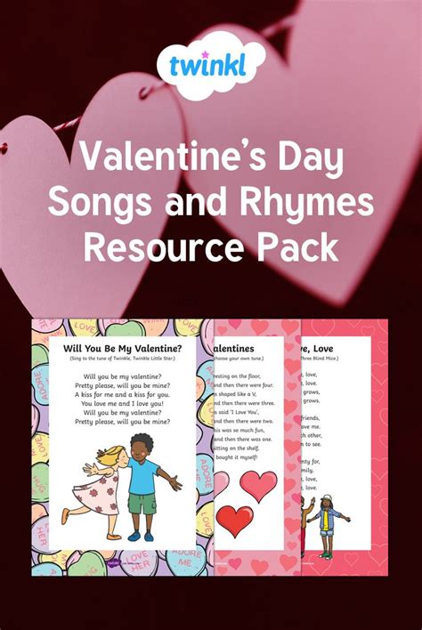 Childrens Valentines Rhymes Songs And Poems Resource Pack