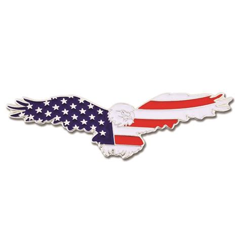 Soaring Eagle Patriotic Lapel Pin Jewelry Quality Made In USA 1