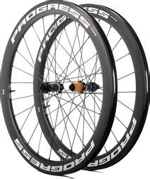 Paire De Roues Progress A Prime Disc Blanc X X Mm Center