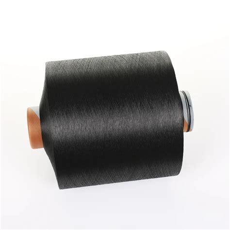 Dty D F Him High Intermingle Polyester Dope Dyed Black Filament