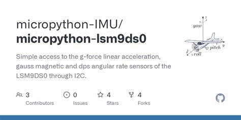 Github Micropython Imu Micropython Lsm Ds Simple Access To The G