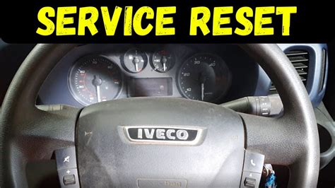 IVECO Daily Oil Light Flashing Service Reset Procedure How To Reset