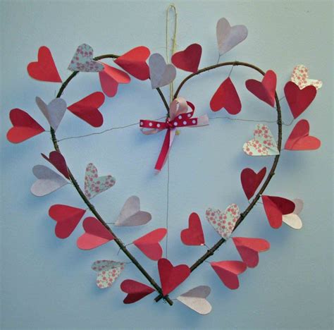 Wreath Manualidades Paper Hearts Corazones De Papel