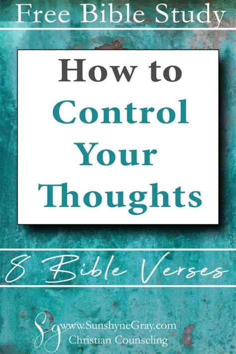 Bible Verses About Controlling Your Thoughts Artofit