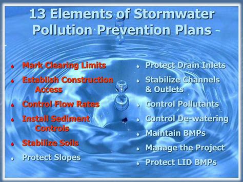 Pdf 13 Elements Of Stormwater Pollution Prevention Plans · 13