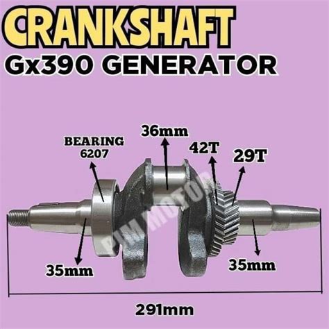 Jual Ec6500 Crankshaft Kruk As Kro As Mesin Genset 5kw 6kw Gx390 6000