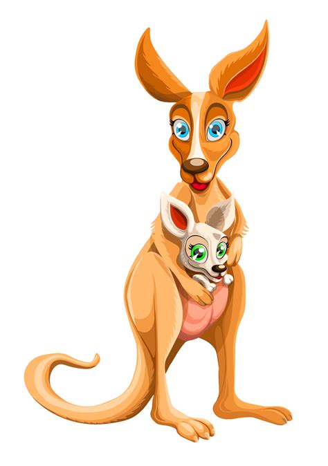 Kangaroo clipart cartoon character, Kangaroo cartoon character ...