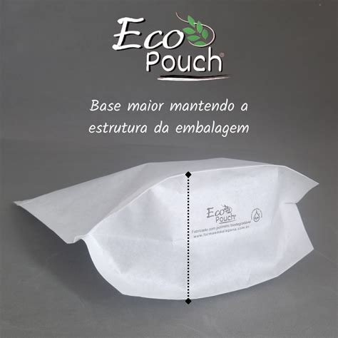 Saco Stand Up Pouch Branco Eco Pouch X Unid Eco Pouch