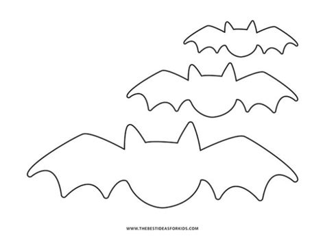 Bat Template (Free Printables) - The Best Ideas for Kids