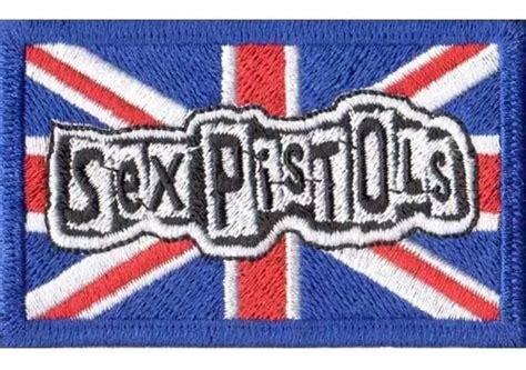 Patch Bordado Rock Bandeira Reino Unido Sex Pistols Dv
