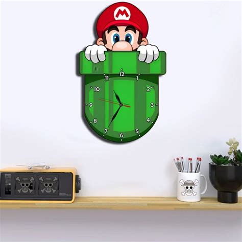 Reloj De Pared Mario Bros Reloj Super Mario Shopee M Xico