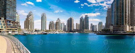 AI generated Captivating Dubai Marina, A Scenic Waterfront Skyline of ...