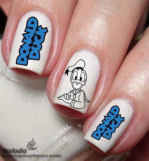 Donald Duck Nail Art Decal Sticker Water Transfer Slider Disney Theme