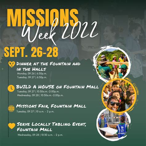 Missions Week 2022 Kicks Off Sept 26th Missions And Public Life