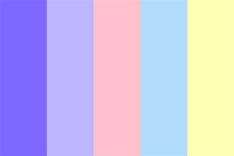 Pastel with a pop of purple Color Palette