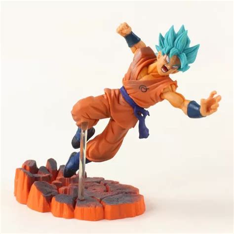 Figura Dragon Ball Z Goku Ssj Dios Blue Muñeco Anime Super en venta en