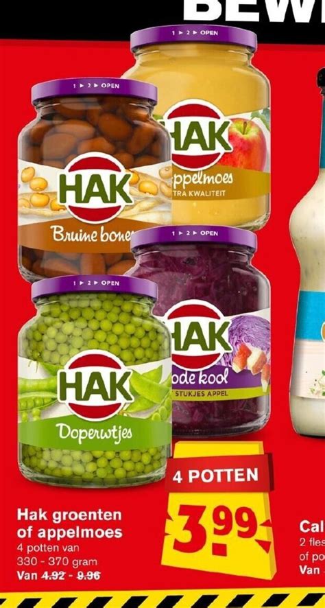 Hak Groenten Of Appelmoes Potten Van Gram Aanbieding Bij