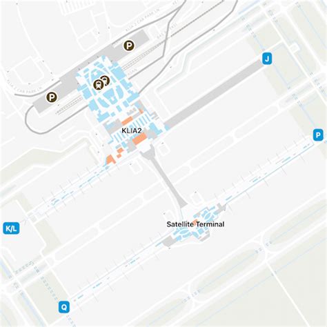 Kuala Lumpur Airport KUL Satellite Terminal Map