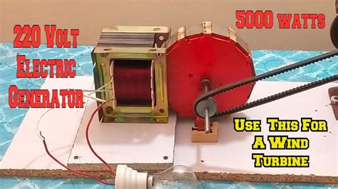 How To Make 220 Volt Electric Generator At Home With Magnets Youtube