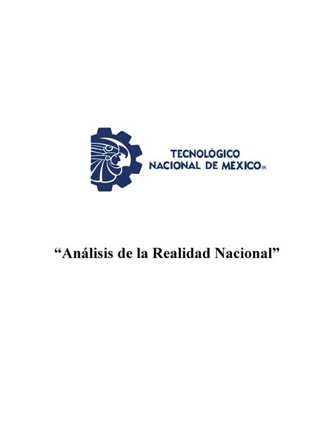 Material De Análisis De La Realidad Nacional “análisis De La Realidad