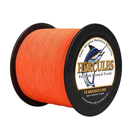 Hercules Super Strong 1000m 1094 Yards Braided Fishing Line 50 Lb Test