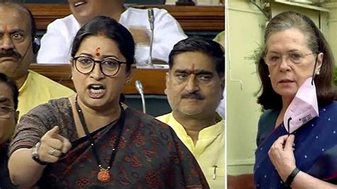 Centre Opposition Lock Horns After Smriti Sonia Face Off In House