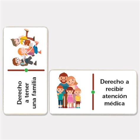 Dominó Jumbo Derechos de los Niños Polillita Material Didáctico