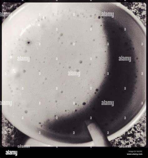 Hot Drink In A Mug With Spoon Stock Photo Alamy