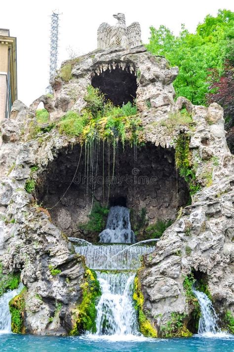 Eagle Fountain in Vatican Gardens Stock Image - Image of water, summer ...