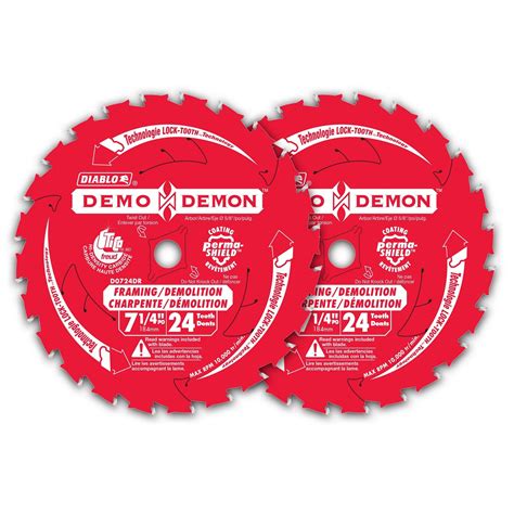 Circular Saw Blade Framing Demolition 7 1 4 24 Teeth 2 Pkg