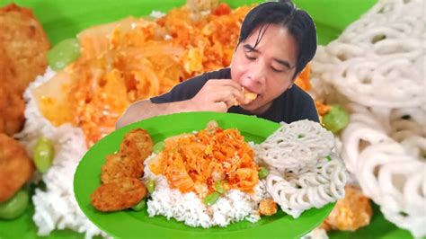 NIKMAT BANGET SAWI PUTIH BUMBU SEBLAK PAKAI NASI PUTIH DAN GIMBAL