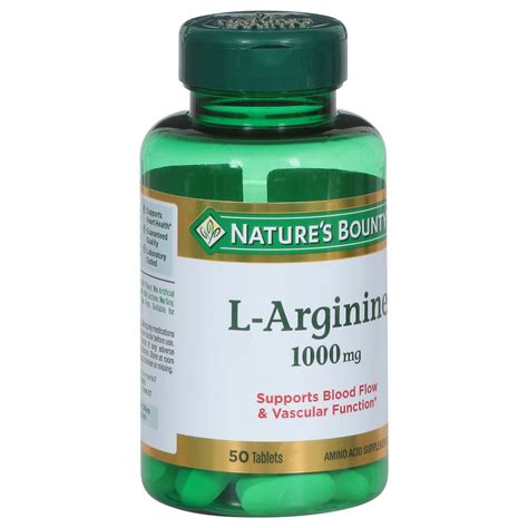 Nature S Bounty L Arginine Amino Acid Tablets Ct Ct Shipt