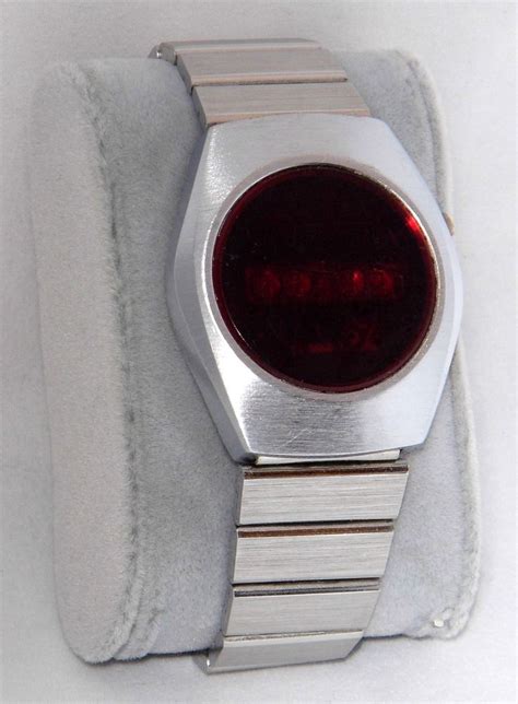 Vintage Mintron Men S Digital Quartz Wrist Watch Red LED Display