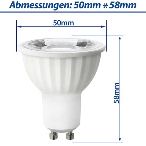 Led Strahler Gu10 6w 560 Lumen Neutralweiß Kabika De